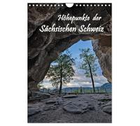 Höhepunkte der Sächsischen Schweiz (Wandkalender 2026 DIN A4 hoch), CALVENDO Monatskalender: Beliebteste Ziele der Sächsischen Schweiz