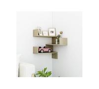 Hoekwandschap 40x40x50 cm bewerkt hout sonoma eikenkleurig807229