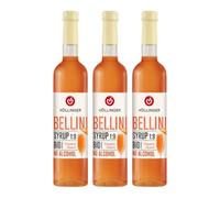 HÖLLINGER Bellini Sirop Bio sans Alcool, Saveur Pêche Élégante, 1:9, 3x500ml