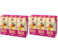 Höllinger Bio Jus de Mangue Organique, Pack de 3 x 200ml, Sans Sucre Ajouté, Premium, Végétalien, Boisson Naturelle (Lot de 2)
