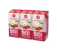 Höllinger Organic Apple-Cherry, 3 x 200 ml