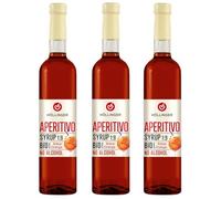 Höllinger Sirop à cocktail bio aperitivo - vegan, bouteille en verre 3x500ml - cocktail sans alcool