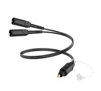 Hoembpn 0.3m Câble Optique Audio Numérique 1 en 2 Sorties, Toslink Digital Fiber Optical Audio Splitter 1 Mâle à 2 Femelles Adaptateur Extension pour Home Theater, TV, Barre de Son, Lecteur DVD