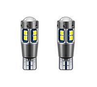 Hoembpn T10/W5W Voiture Ampoule LED 6500K,12V Lampe Canbus Blanc pour Voiture Intérieur Lumière Dôme Côté Coffre Feux De Plaque D'immatriculation（2 Pcs）