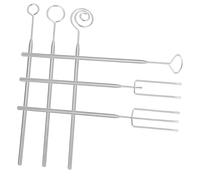Hoement 1 ensemble S Fourchettes à Tremper Chocolat Acier Inoxydable Ustensiles de Fondue Pâtisserie pour Chocolat et Fromage pour Familles et Événements