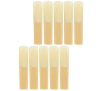 Hoement 10 Anches en Bambou Pack Professionnel Faciles à Installer Faites Main pour Saxophone Alto pour Musiciens Exigeants