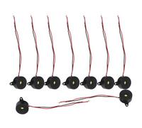 Hoement 10 Pièces Buzzer Piezoélectrique DC Alarme Électronique Sonore Continue pour Jeux Expériences Physiques et Dispositifs Alerte
