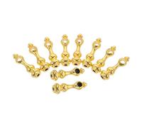 Hoement 10 Pièces Connecteurs Métal pour Poteau Garde-corps Accessoires de Clôture Robustes et Élégants pour Verre Adaptés Aux Meubles Armoires à Vin et Servantes de Service