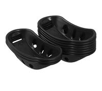Hoement 10 Pièces de Coussinets de Mentonnière en TPR Noir pour Casque de Sécurité et Casque de Chantier, Offrant Stabilité et Maintien Sécurisé pour Protection Optimale