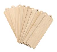 Hoement 10pcs Marque-pages Vierges en Bois Naturel à Peindre et Décorer, Matériaux Artisanaux pour Cérémonies et Occasions Spéciales, pour Étudiants et Lecteurs