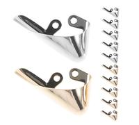 Hoement 12 Pièces High Heel Toe Protectors Iron Triangle Pointed Caps Kick Shoe Tip Covers For Stylish Pumps Protection And Repair Accessories