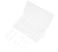 Hoement 120 Faux Ongles Transparents à Couverture Complète en Abs, Faciles à Presser et Résistants, pour Manucure DIY et Accessoires Nail Art