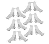 Hoement 12pcs Crochets de Fixation en Aluminium pour Congélateur et Glacière, Support Solide, Facile à Installer, Grand Crochet Solide pour Étagères de Refroidisseur