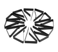 Hoement 12pcs Pinces à Nappe en Acier Inoxydable Noires, Clips de Jupe de Table Antidérapants et Coupe-Vent pour Tables de Dîner la Maison Plein Air
