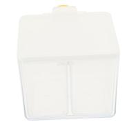 Hoement 1ensemble Boîte De Rangement Étanche Et Anti-poussière pour Coton Et Éponges Organisateur Compact pour Salle De Bain Et Maquillage avec Compartiments
