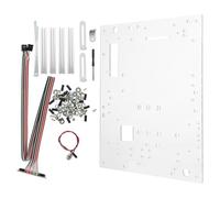 Hoement 1ensemble Boîtier PC Ouvert Stable avec Support Châssis Transparent Compatible Itx Uatx Cadre Ouvert pour Test et Montage Facile