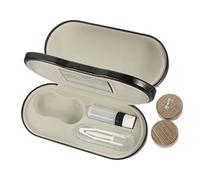 Hoement 1ensemble Organisateur De Portable à Double Étui à Multifonctionnel PU pour Voyage Et Rangement à