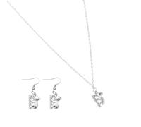 Hoement 1ensemble Parure Femme Koala Petite Cadeau Élégante Alliage Ensemble Collier Boucles Oreilles pour Soirée et Fête
