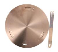 Hoement 1ensemble Plaque De Transfert De Chaleur Acier Inoxydable Pour Plaques à Induction Et Cuisinières à Adaptateur Diffuseur Thermique Avec Protection Des Ustensiles De Cuisine