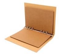 Hoement 1ensemble Protège Cahier Papier Kraft Couverture Rechargeable pour Carnet à Mobiles et Léger Coque Esthétique pour Carnet de Notes et Organiseur Portable