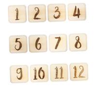 Hoement 1ensemble Set De Cartes De Souvenirs Mensuels Pour Garçon Fille Cartes De Jalons Anniversaire Photographie Né Design Unique Et Sécuritaire Bois