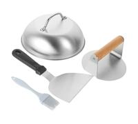 Hoement 1ensemble Set De Outils Acier Pour Hamburger Presse à Burger Spatule à Burger Et Accessoires De Bbq Pour Et Préparer Patties Parfaits