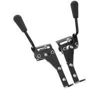 Hoement 1paire Freins de Fauteuil Roulant à Poignée Longue Renforcée Système de Freinage Sécurisé avec Boulon Latéral Compatible avec Chaise Roulante de Transfert et Fauteuil Manuel