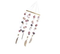 Hoement 1pièce Décoration Murale Adorable Pelotes De Cheveux Suspensions Murales Chic Pour Salon Et Chambre Style Et Nordique Couleurs Rose Blanc