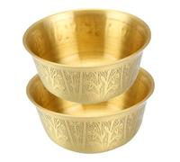 Hoement 2 bols d’offrande bouddhiste en cuivre vintage or martelé | patine naturelle oxydée, usage rituel et prière, stables pendant les cérémonies, pour fleurs et lampes