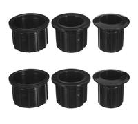 Hoement 2 Pièces Accessoire pour Pied de Parasol Extérieur Noir en Plastique Manchon Intérieur Facile à Installer Compatible Plupart des Bases de Parasol pour Activités en Plein Air