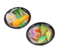 Hoement 2 pièces Aimants de Réfrigérateur Cuisine Ramen Japonais Magnétiques PVC Décoratifs pour Notes et Mémos Stickers Magnétiques Résistants pour Frigo et Surface Métallique