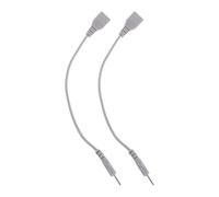 Hoement 2 Pièces Câble de Conversion ou 3 Broches Femelle vers 2,5mm 2,0mm Mâle en Plastique Double Blindage pour Appareil de Massage Électrique en Chambre Salle de Thérapie