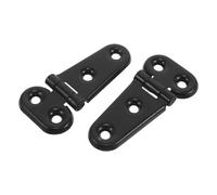 Hoement 2 Pièces Charnières en Métal Noir Fonctionnement Fluide pour Capot de Chariot Élévateur, Fixation par Boulons Adaptées aux Équipements Utilitaires et Chariots Élévateurs