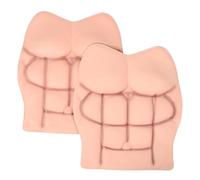 Hoement 2 Pièces Faux Muscles EVA pour Costume Homme, Drôle | Contours Réalistes, Texture Peau, Sangles Ajustables, Accessoire Cosplay, pour Déguisements et Farces