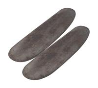 Hoement 2 Pièces Grattoir de Réparation D'instruments en Acier Noir 0,3mm pour Luthiers, Outil Précis pour Réglage Fin de Table D'harmonie et Plaque Arrière, Usage Professionnel