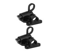 Hoement 2 Pièces Loquet de Porte Aluminium Automatique à Ressort Verrouillage Sécurisé Auto Verrouillant pour Portes et Fenêtres Aux Impacts Installation Facile Finition et Durable Lot