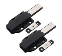 Hoement 2 pièces Loquet Magnétique Auto-verrouillage pour Porte de Placard et Silencieux Aimant Ergonomique pour Cuisine Chambre et Armoire