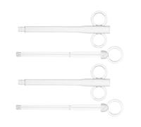 Hoement 2 Pièces Mangeoire à Oiseaux, Alimentation Manuelle pour Petits Oiseaux en Plastique, Nourrissage Liquide, pour Réhabilitation et Entraînement Extérieur des Oisillons