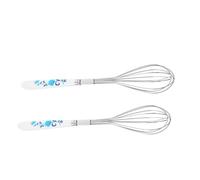 Hoement 2 pièces Mini Manuel Acier Inoxydable pour Émulsionner Œufs Crème et Sauces à Main pour Pâtisserie et Cuisine