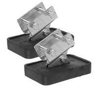 Hoement 2 pièces Patins Antidérapants pour Échelle Caoutchouc Épais Embouts Réglables pour Escabeaux et Échelles Aluminium Protection Stable pour Usage Domestique Lot