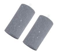 Hoement 2 Pièces Pierre Diffuseur D’oxygène Cylindrique | Bulles Fines Uniformes, Surface Lisse Polie, Réduit le Co2, Usage Bassin et Bac Planté