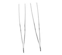 Hoement 2 Pièces Pincettes ophtalmiques outil de nettoyage des oreilles outils de nettoyage des oreilles petite pince à épiler Silver