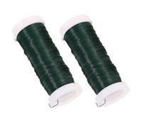 Hoement 2 Rouleaux Fil de Jardin Flexible Vert Attaches Souples pour Fixation et Soutien de Plantes Lien pour Jardinage Légumes Fruits et Branches Protection Vent et Pluie