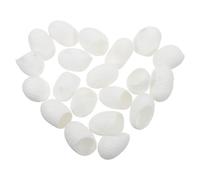 Hoement 20 Boules Exfoliantes en Cocon pour Massage du Visage Blanc, Outil Naturel de Soin Peau, Élimination des Points Noirs, 20 Pièces, Adapté à Tous Types de Peau