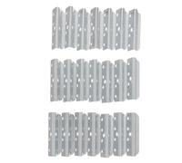 Hoement 20 Ensembles Metal End Clips for Rubber Webbing with Screws Upholstery Connectors for Sofa Strap Replacement and Household Couch Hardware Maintenance