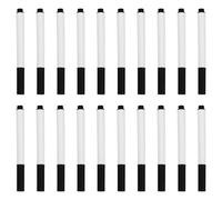 Hoement 20 marqueurs à craie liquide noir pour tableaux blancs, plastique robuste, écriture fluide et effaçable, idéal pour la maison et écoles