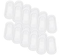 Hoement 20 paires Plaquettes Nez Lunettes Silicone Confortables Antidérapantes pour Lunettes Coussinets Nez Doux sans Irritation Remplacement pour Montures Petites Blanches
