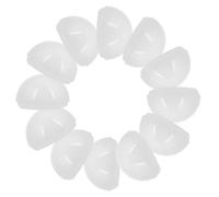 Hoement 20 pièces Abat-jour Demi-sphère PC pour Ampoules LED Remplacement Sécurisé pour Miroir de Maquillage Accessoire Luminaire Flexible pour Salle de Bain et Coiffeuse