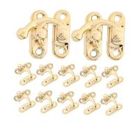 Hoement 20 Pièces Loquets Rétro pour Boîtes Diy Verrous de Coffret Vintage avec Design Antique Unique Loquet de Cabinet pour Meubles et Sacs