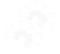 Hoement 200 pièces Lot Crochets Adhésifs Transparente PVC pour Affichage Auto-adhésif Résistant et Discret Onglets de Suspension Plastique pour Étiquettes et Petits Articles Magasin ou